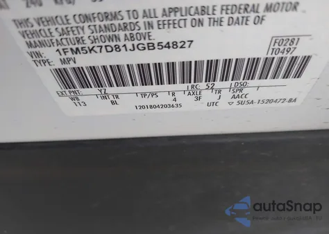 2018 Ford Explorer Xlt from USA, damaged, VIN 1FM5K7D81JGB54827